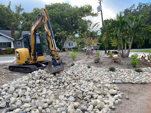 Land sloping in Bartow FL