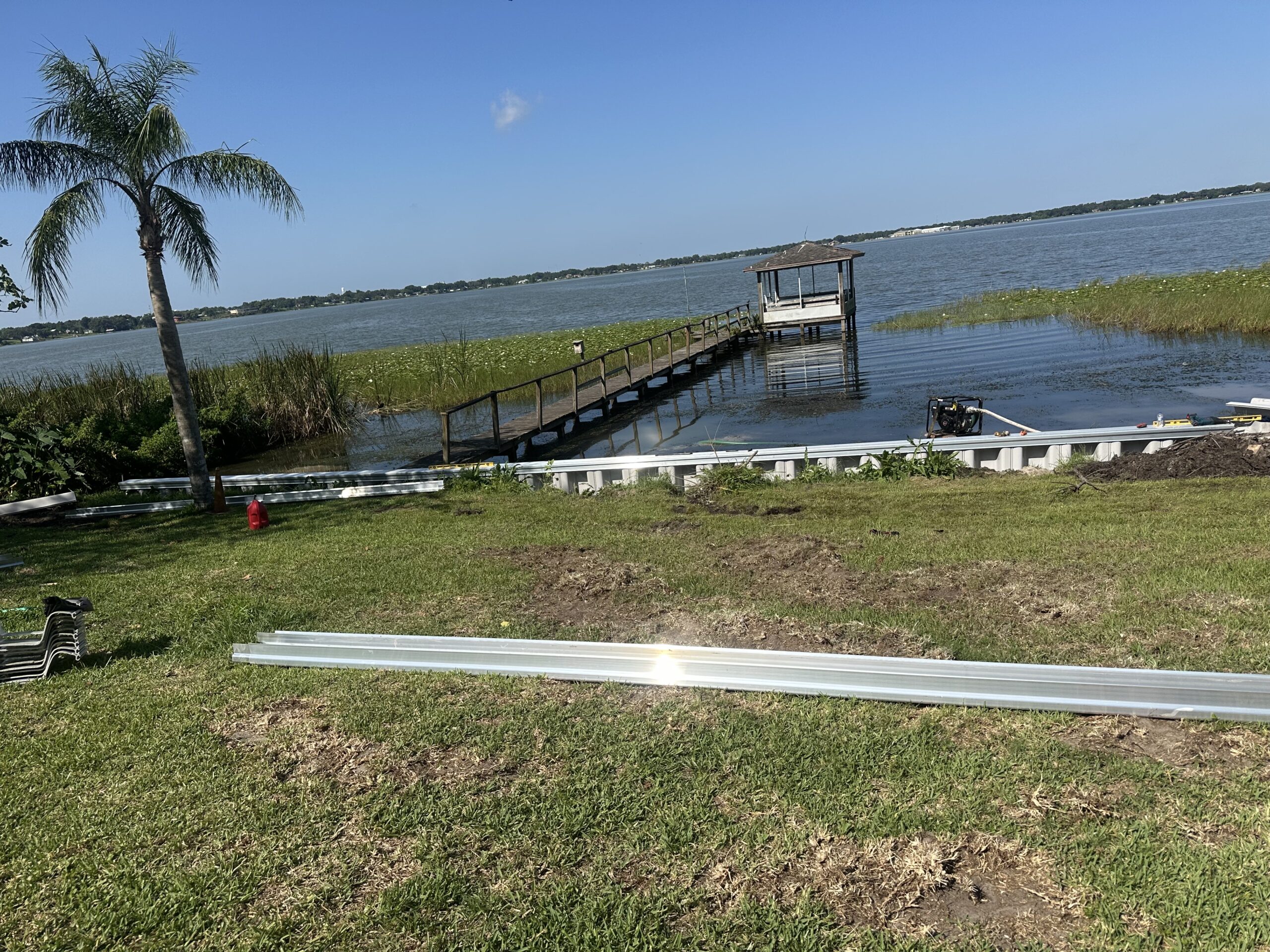Shoreline Restoration work in Winter Haven Florida
